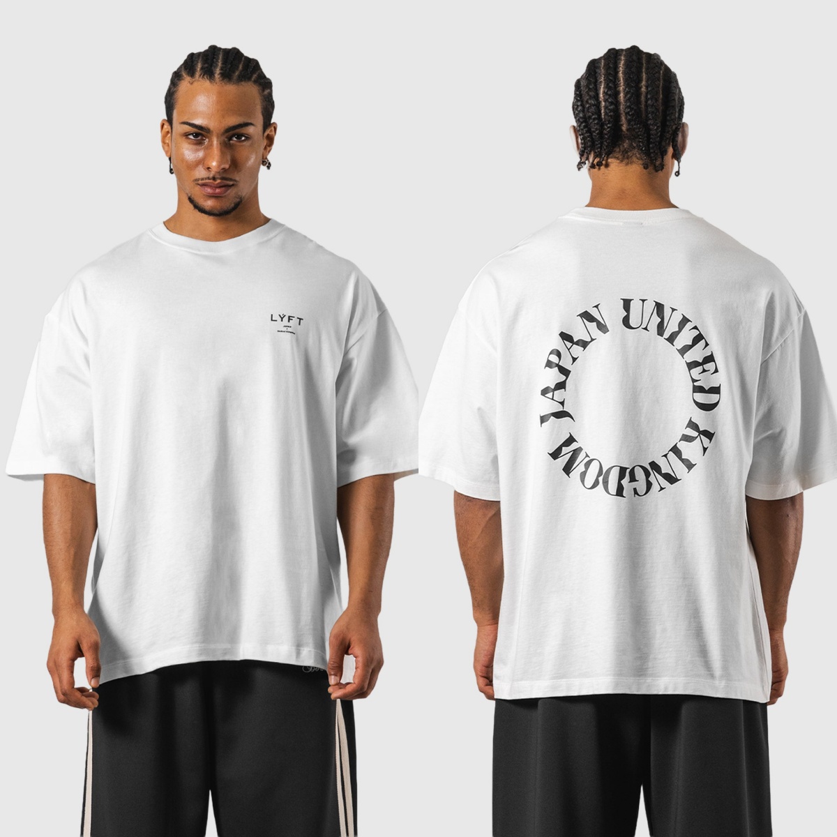 Streetwear Brand Rings - T-shirt graphique tendance LYFT GYM, motif