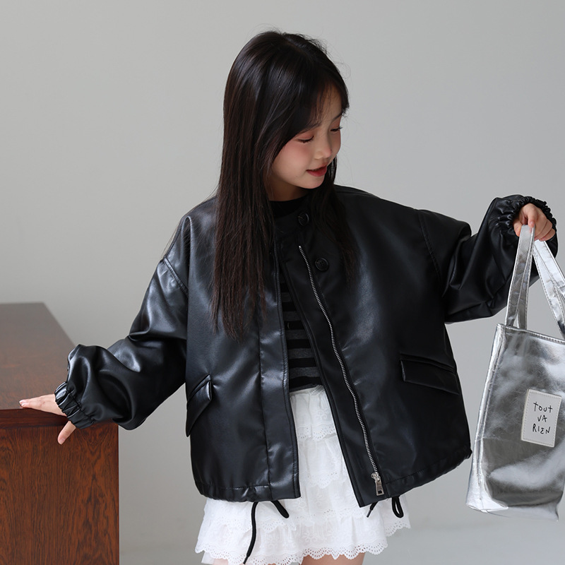 Streetwear Brands Logo - Veste de moto en cuir Pu