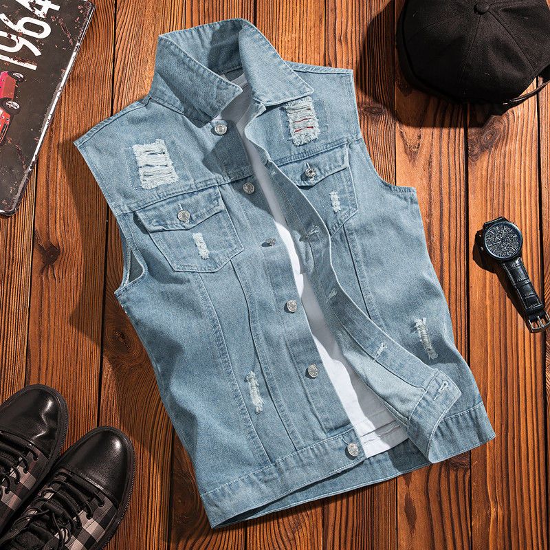 Gilet en jean Vintage inspiré  - Streetwear Brand Hong Kong avis et prix